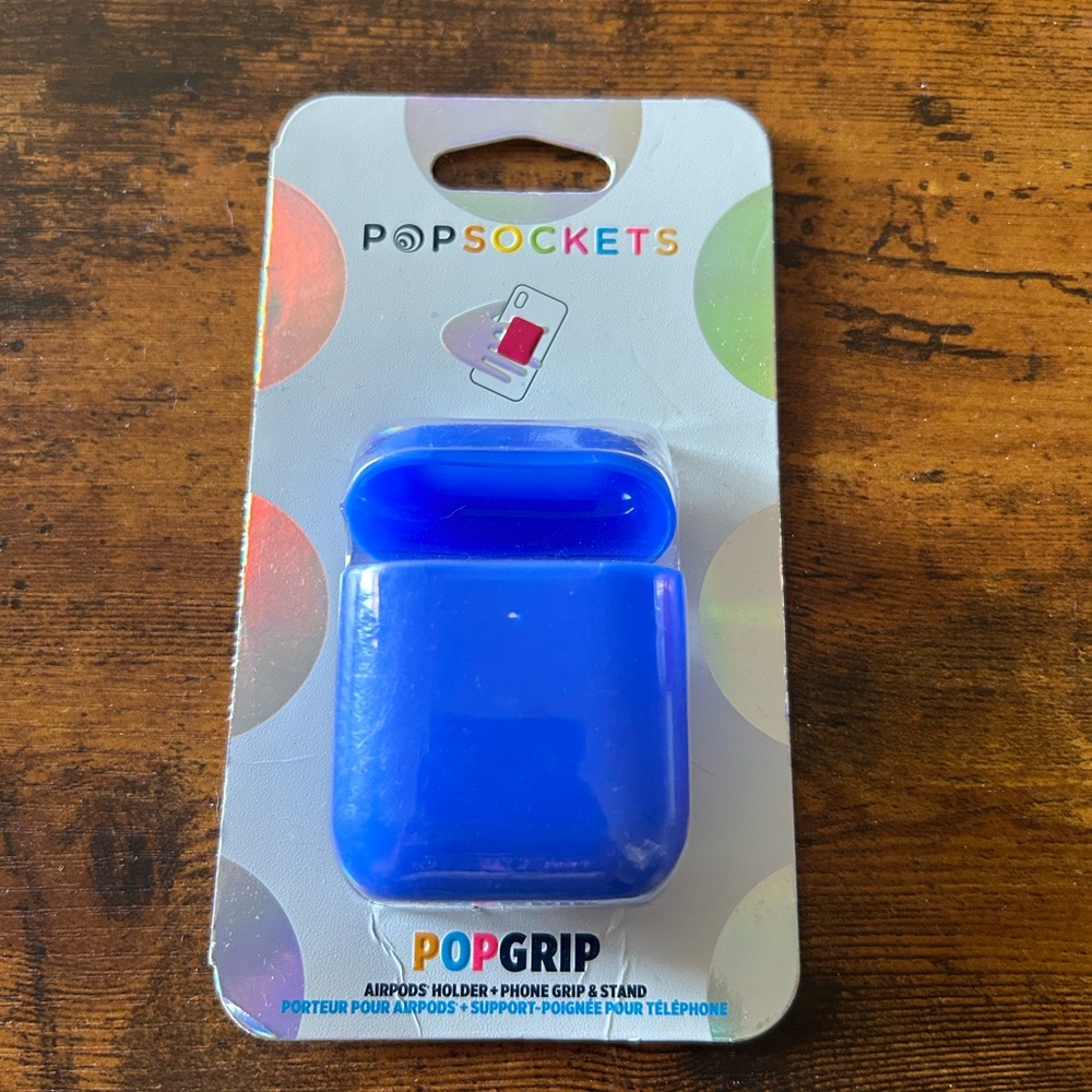 PopSockets PopGrip AirPod Holder - blue